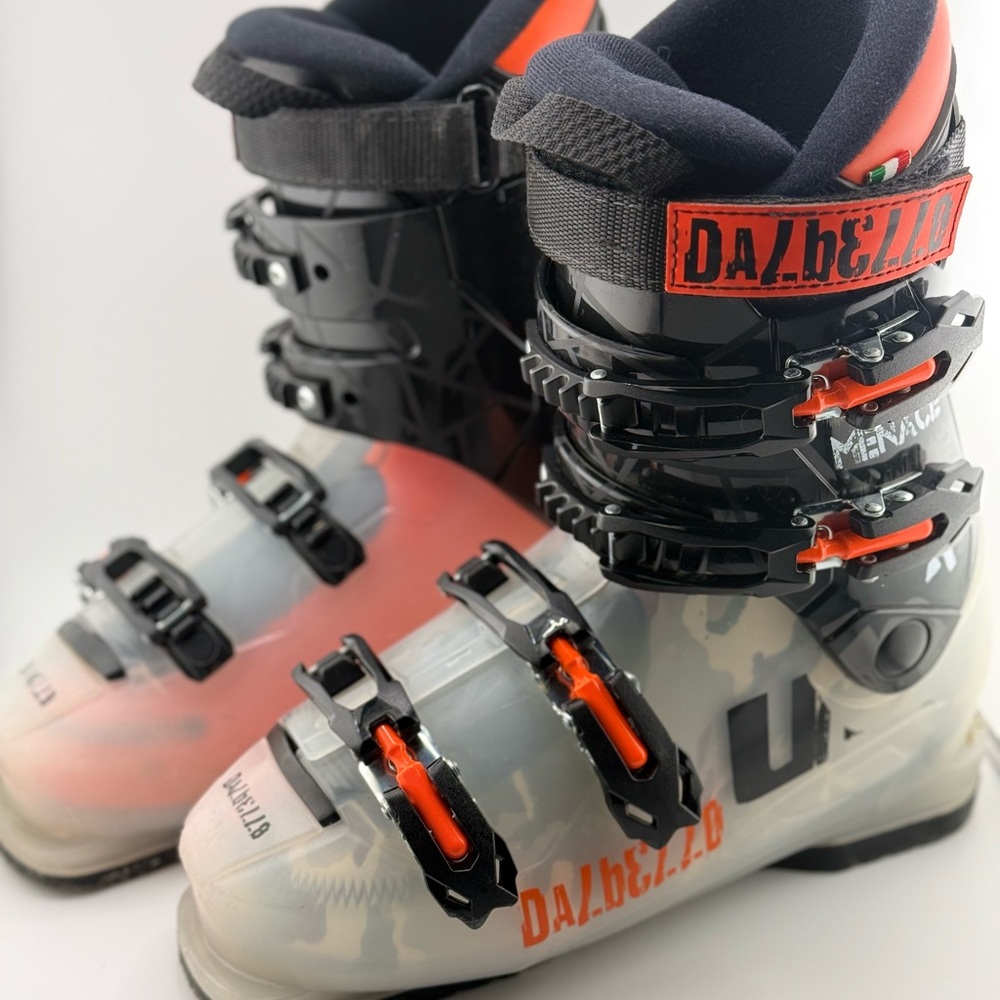 Men's Ski Boots - Black, Orange, and Gray